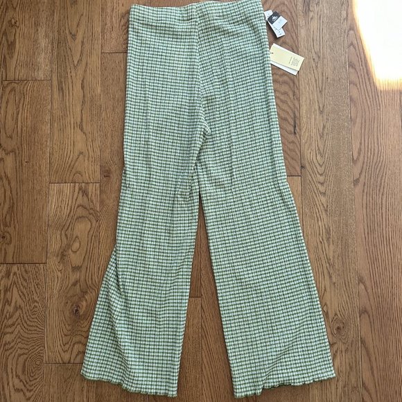 Aritzia Wilfred Verona green checked pants - Picture 1 of 5